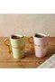 Vintage Hand Decorated Heart Detailed Porcelain Mug Set of 2 350 Cc - 2