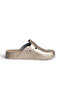Leather clogs 328 champagne - 2