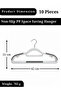 Non-Slip Plastic Space Saving Hanger | 10 Piece - 2