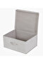 Ebase Rectangular Storage Box Grey/White Standard - 2