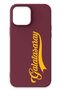 iPhone 13 Pro Compatible Handwritten Burgundy Silicone Licensed Phone Case