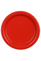 Paper Plates Red 23 cm – Round Disposable Party Plates (Pack of 6)