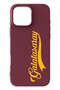 iPhone 16 Pro Compatible Handwritten Burgundy Silicone Licensed Phone Case
