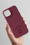 iPhone 14 Compatible 5 Star Burgundy Silicone Licensed Phone Case - 3