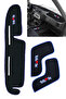 Tofaş Doğan Kartal Şahin New Model High Torpedo Protection & Gear Console Side Carpet – Blue Striped