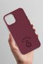 iPhone 12 Compatible 5 Star Burgundy Silicone Licensed Phone Case - 3