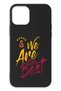 iPhone 12 Compatible We Are the Best Black Silicone Licensed Phone Case