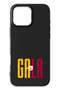 iPhone 16 Pro Compatible Gala Black Silicone Licensed Phone Case