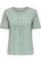 Women's Crew Neck Graphic Printed T-Shirt - Happy - 6