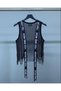 Girl Child 2-5 Years Old Mesh Vest with Tassels and Lettering Stripes 36014 - 2