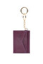 Purple Shk134 Faux Leather, Five Compartments, Heart-Shaped Card Holder and Bag Charm - 3
