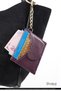 Purple Shk134 Faux Leather, Five Compartments, Heart-Shaped Card Holder and Bag Charm - 6