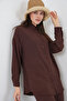 Women's Shirt and Pants Two-Piece Set 30063 - Brown - 2