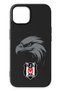 iPhone 15 Compatible Eagle Emblem Black Silicone Licensed Phone Case