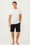 Men's T-Shirt and Shorts Set 100% Cotton – Comfortable Set for Home & Daily Use with Pocket Shorts