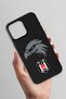 iPhone 14 Pro Max Compatible Eagle Emblem Black Silicone Licensed Phone Case - 3