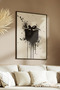 Wooden Framed Monochrome Series Gift Package Themed Painting, Living Room, Home, Office Wall Decoration - 4