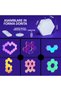 Set 10 aplice hexagonale modulare RGB, - 7