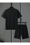 Men's T-Shirt Shorts - T-Shirt with Shorts Bottom Top Set King Printed Crew Neck - 3