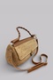 Valerie Extra Light Soft Rope and Genuine Leather Detailed Straw Women's Handbag - 4