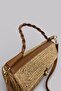 Valerie Extra Light Soft Rope and Genuine Leather Detailed Straw Women's Handbag - 5