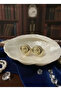 Brass Gold Color Oyster 2-Piece Shirt Button Set Women's Cufflinks - 2