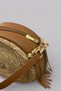 Olea Extra Light Soft Rope and Genuine Leather Fringed Design Stylish Straw Women's Shoulder and Crossbody Bag - 4