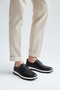 V26Ya-6780 Black Leather Casual Men's Comfort Shoes