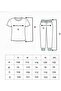 Sweatpants Set White Print Top Crew Neck T-Shirt Oversize - 2
