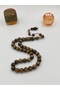 Artisanally Crafted Fragrant Pelesenk Wood Praying Beads 100 mm with Globe Cutting System - 4