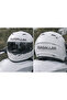 Mashallah Written Motorcycle Helmet and Vehicle Sticker Decal - 15X2.5 cm - Gray