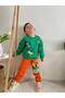 Boy's 3 Thread (Shardon Inner Surface) Sweat Bottom and Top Double Set Pattern Comfort Fit-2001-Jlb-014