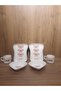 Breakfast Set for 2 People 6 Pieces Toast Plate Teacup Heart Sauce Bowl - 5