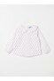 Girl's Cotton Navy Blue Striped Salopet Jumpsuit and Shirt Set - 3