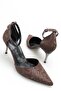 Brown Women's Shoes with Heels - 2