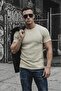 Ftx California Flocked Print Detailed Premium Ribbed Fabric Men's T-Shirt