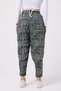 Women's Street Style Printed Crinkled Sports Harem Pants - 4