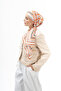Bej Terracotta Monogram Twill İpek Eşarp - 5