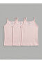 Cotton Girls' Undershirt 3 Pieces Cotton Ribbed Straps Flexible - 6