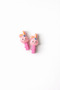 Set of 2 Rabbit Figured Latch Buckles - 2