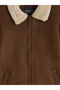 I Fur Roba Collar Boy's Suede Look Coat from Freezen Store - 3