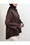 Long Sleeve Shirt with Ruffles on the Back and Front -K. Coffee - 7