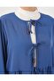 Women's Lace-Up Front Tunic Pants Double Set 6744 - Indigo - 4