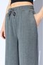 Women's Tracksuit Set Sports Set Anthracite Half-Zip Sweatshirt - Elastic Waistband with Drawstring Detail Pants - 7