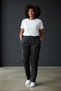 Plus Size Elastic Waistband Comfort Fit Combed Cotton Women's Trousers - 3