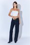 Women's Denim Pants Women's Jeans Rins Wash Mid Waist Straight Cut Women's Jean Pants - 2