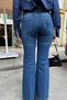 Suede Belt Detail Jeans - 4