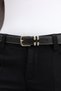 Classic Buckle Stitching Detailed Women's Trouser Belt, Dress Belt, Jacket Belt - 4