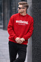 Men's Wellbeing Printed Red Sweatshirt - 4