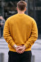Men's Wellbeing Printed Mustard Sweatshirt - 6